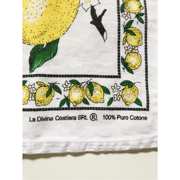 Vintage Limoncello Recipe Tea Towel Oversized Kitchen Towel Lemon Towel Cotton - Picture 6 of 8